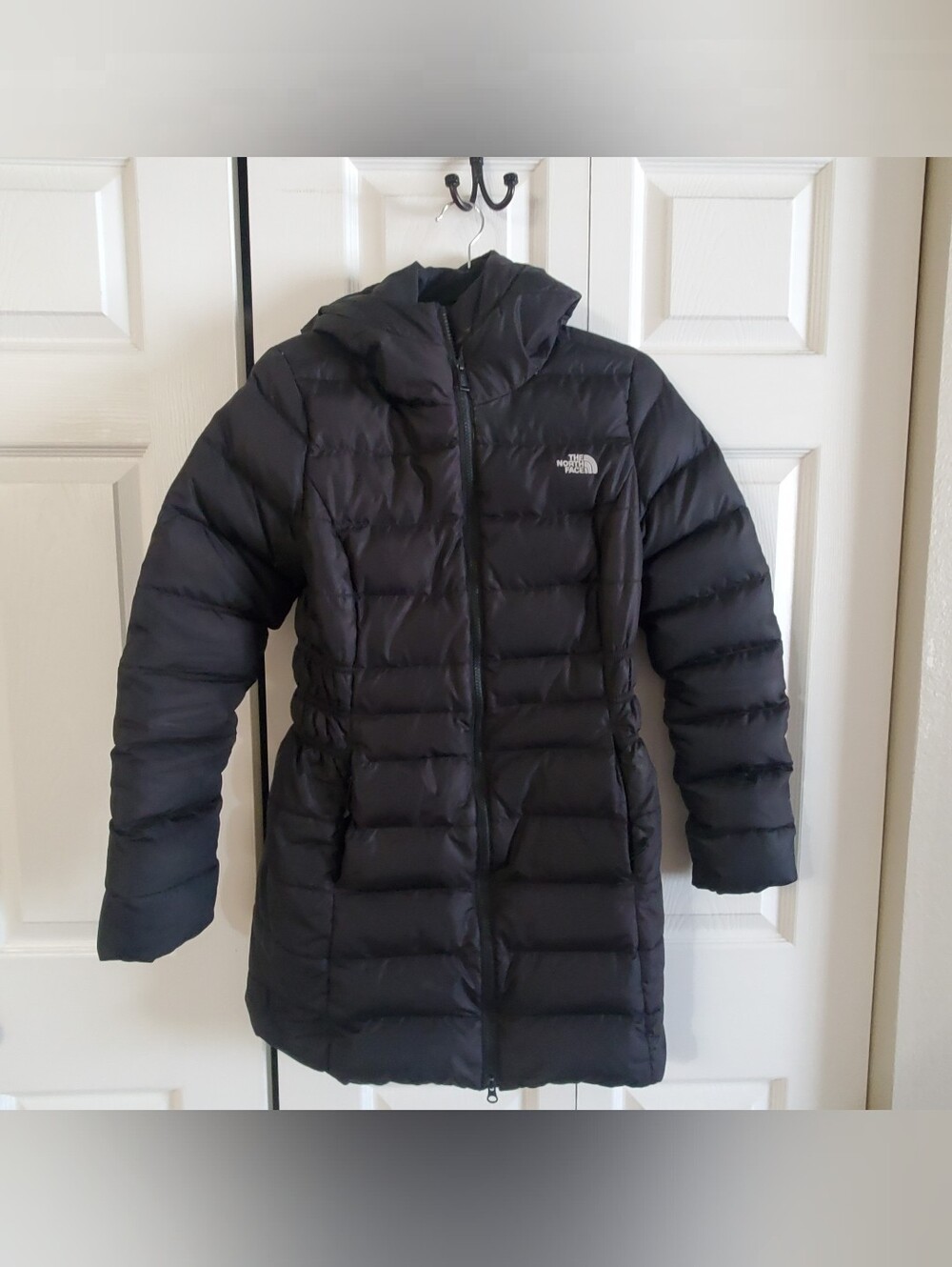 THE NORTH FACE GITHAM II PARKA 550. SMALL BLACK. PUFFER HOODED DOWN